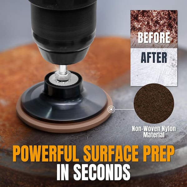 POWERTEC 3 in. 60 Grit Aluminum Oxide Sanding Discs for Die