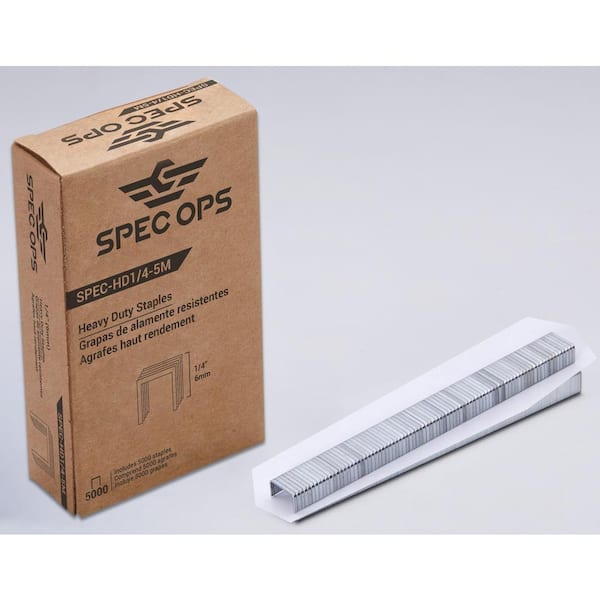 5000 Agrafes Spéciales Lourdes Spec Ops 9/16 Pouces - Modèle SPEC-HD916-5M, Acier Inoxydable