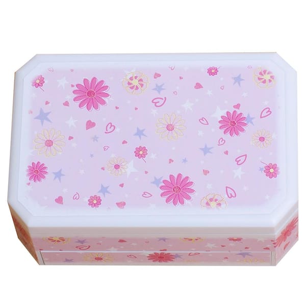 Mele & Co Hayley Girl's Pink Plastic Musical Ballerina Jewelry Box