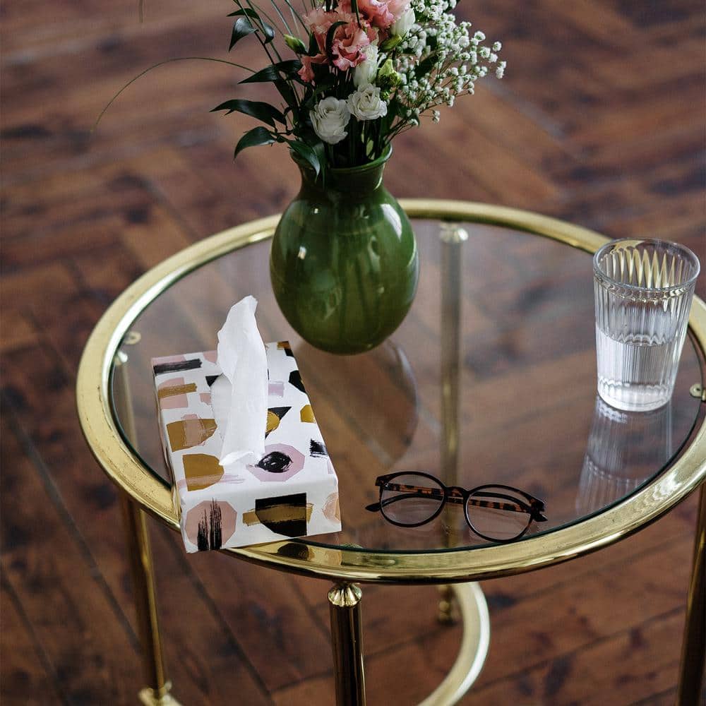 20'' Clear Tempered Glass Round Table Top with Polished Edge
