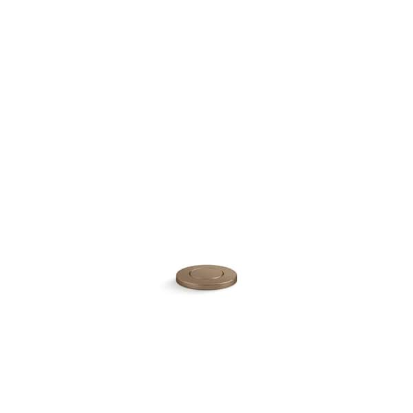KOHLER Garbage Disposal Air Switch Button in Vibrant Brushed Bronze