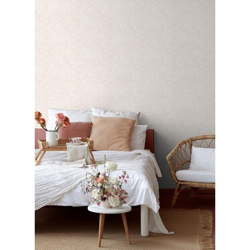 Pink Floral 3D Self-Adhesive Peel and Stick Wallpaper