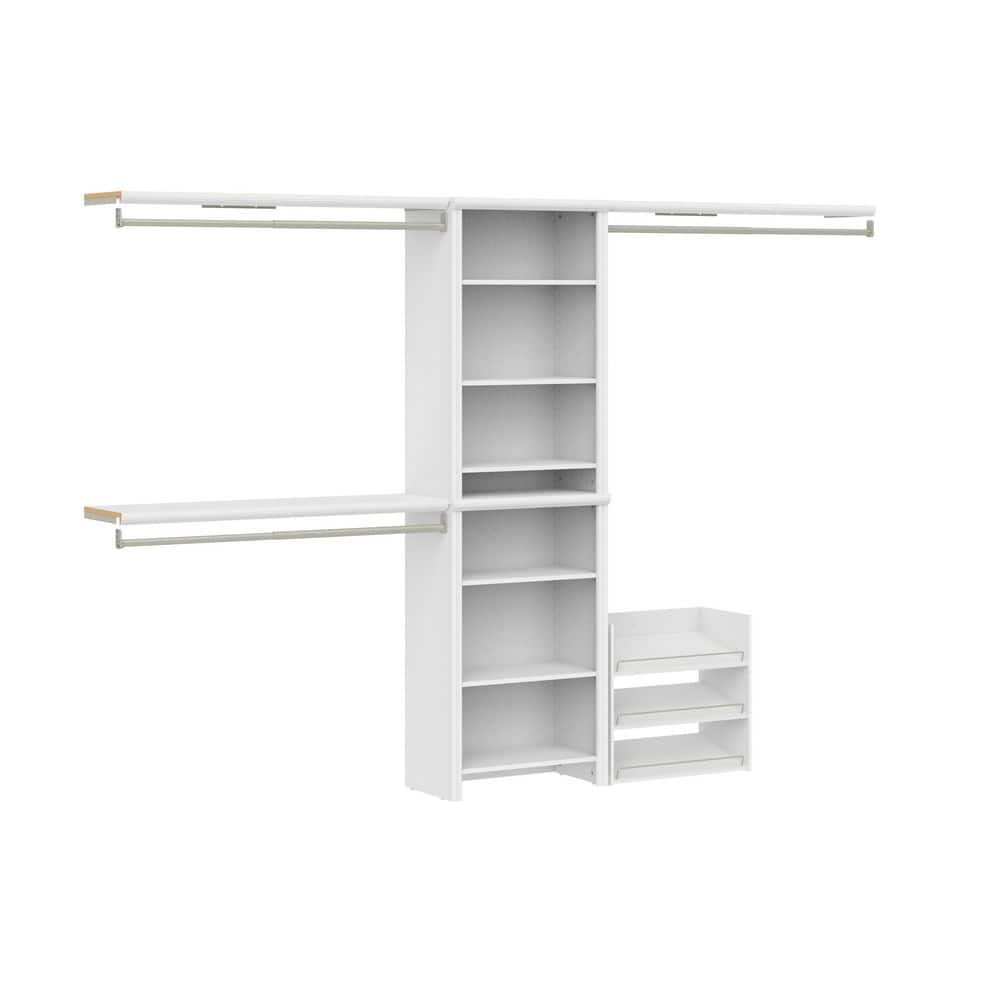 ClosetMaid Impressions 55.12-121.12 in. W White Adjustable 14