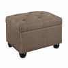 Convenience Concepts Designs4Comfort 5th Avenue Sandstone Fabric Storage  Ottoman R9-207 - The Home Depot