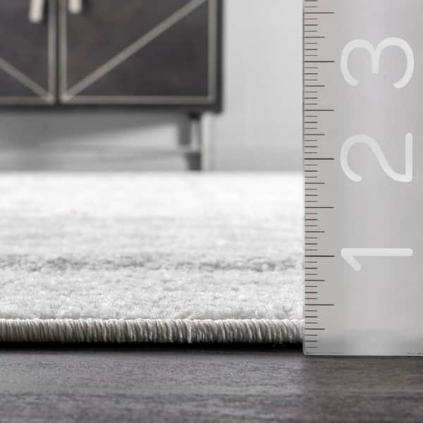 Contessa Ombre Gray 2 ft. 6 in. x 10 ft. Runner Rug