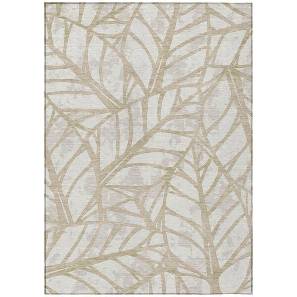 Chantille Machine Washable Indoor/Outdoor Abstract ACN2866 Ivory 10 ft. x 14 ft. Area Rug