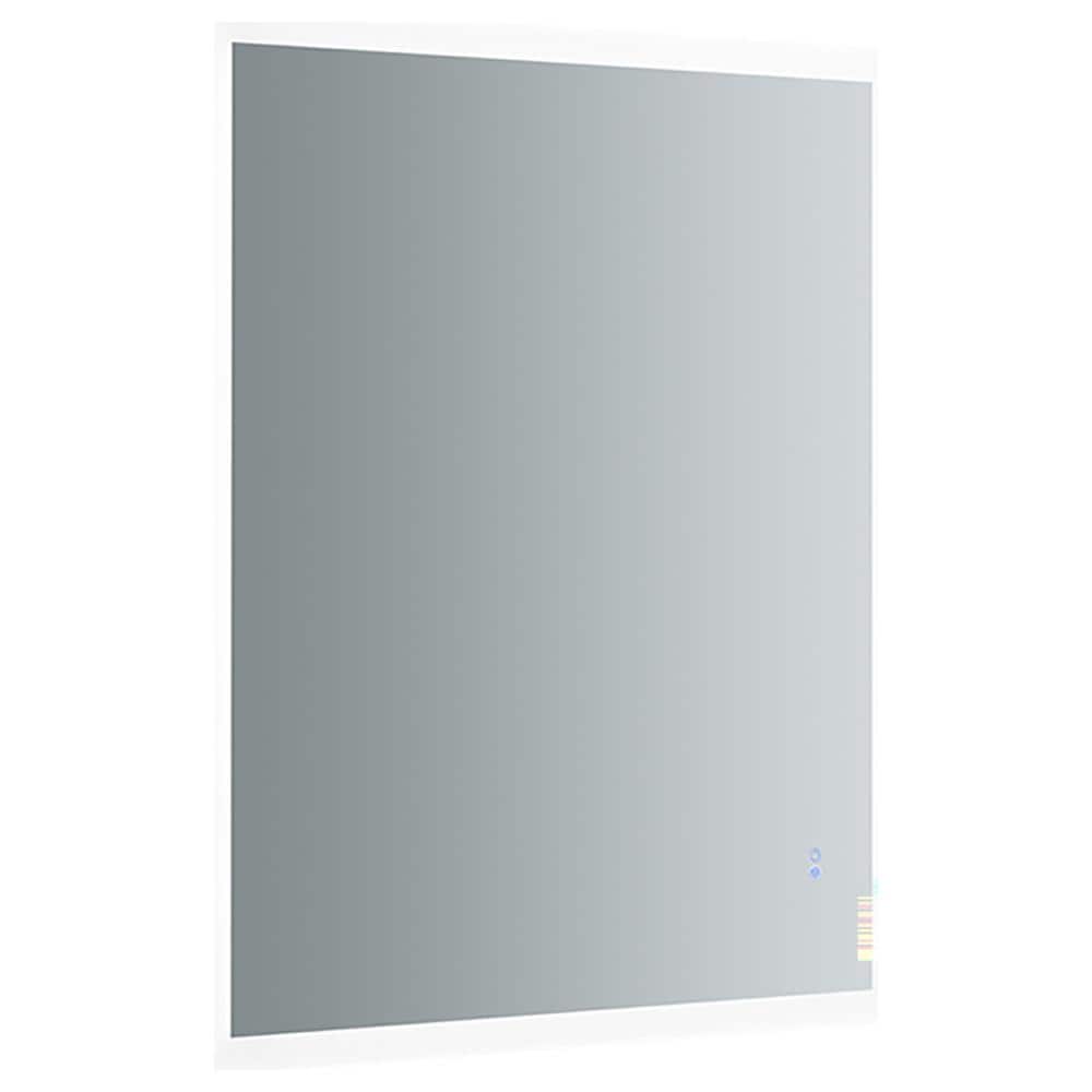 Sleek 48"x36" Frameless Bathroom Vanity Mirror with LED Halo & Fog-Free Technology