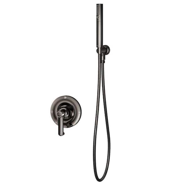 Symmons Museo Hand Shower System in Polished Graphite (Valve Included)
