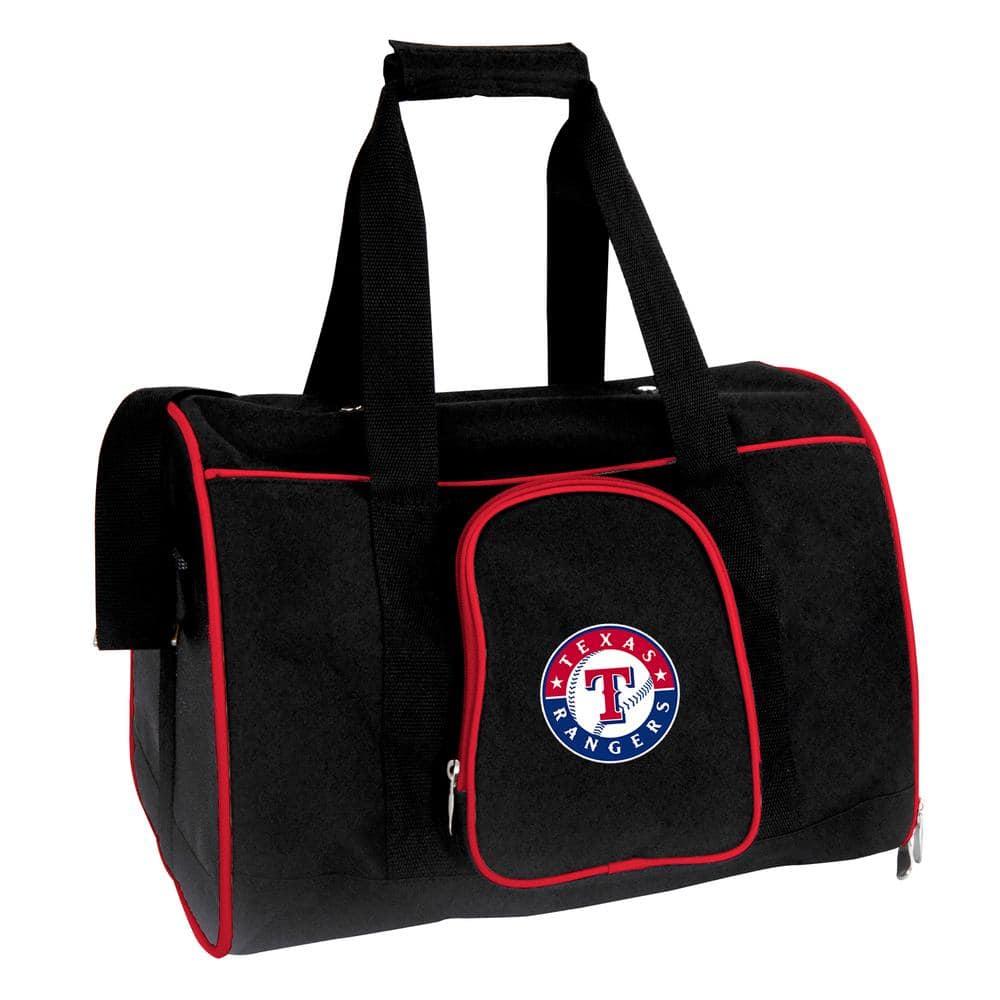 Denco MLB Texas Rangers Pet Carrier Premium 16 in. Bag in Red MLTXL901 The Home Depot