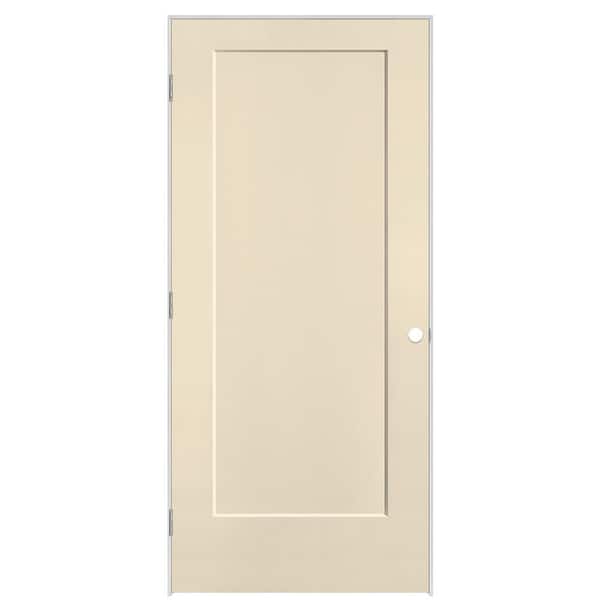 36 in. x 80 in. 1-Panel Lincoln Park Right-Hand Hollow Core Golden Hay Molded Composite Single Prehung Interior Door