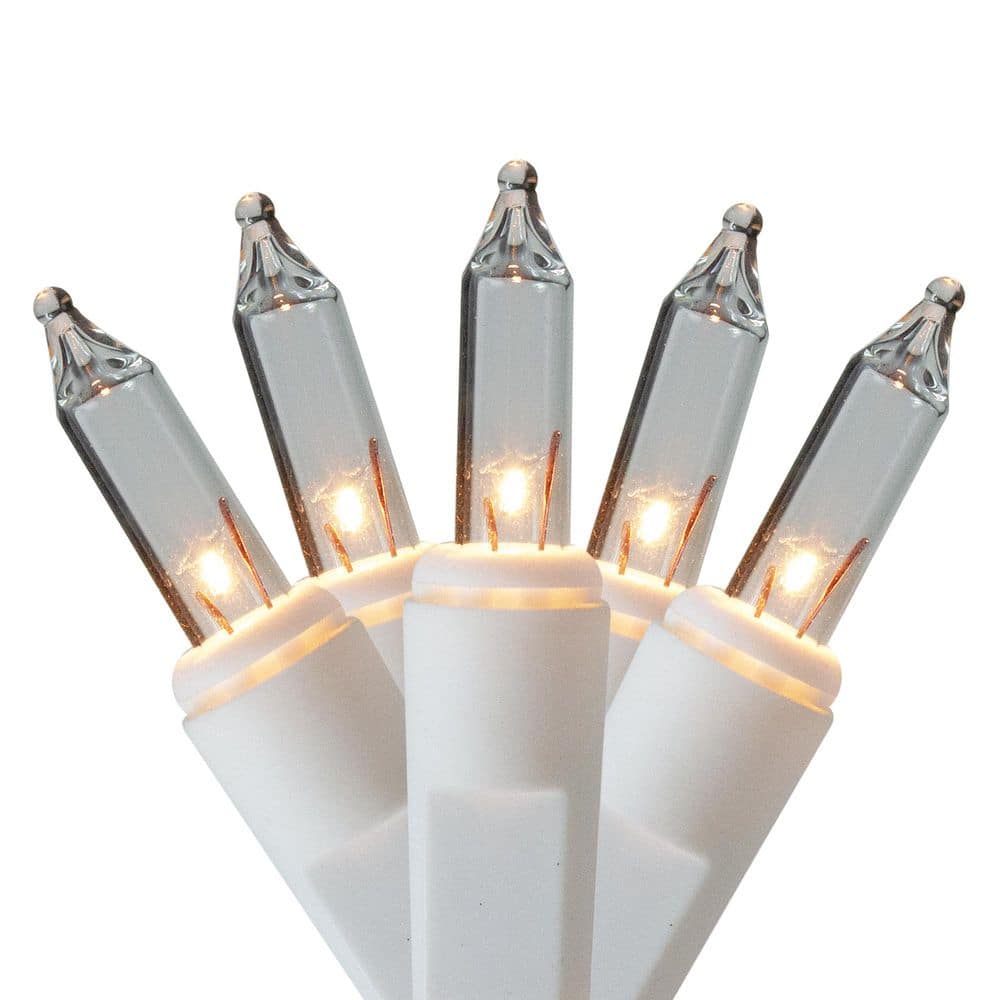 Heavy-Duty Commercial Grade Mini Icicle Christmas Lights-Clear-18' White Wire-300ct price history on PriceWatchPro