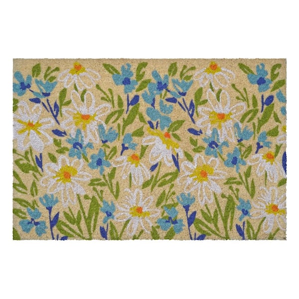 Calloway Mills Fields of Daisy Doormat 18 in. x 30 in.