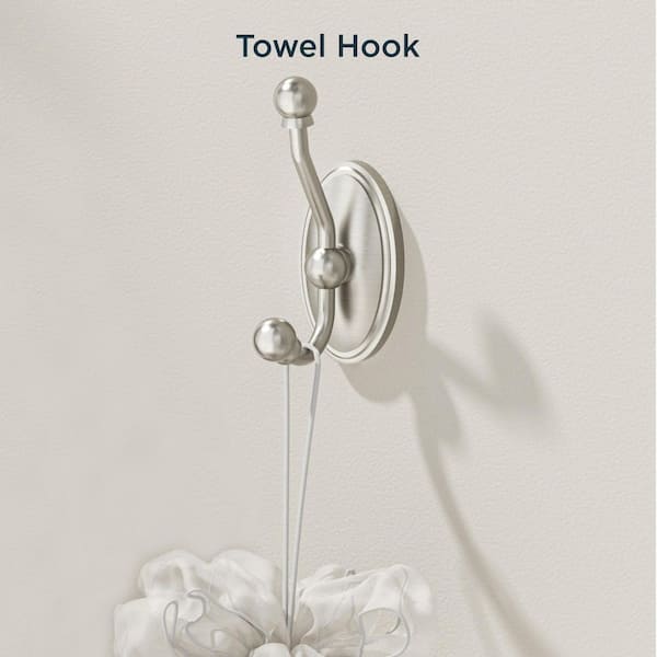 4 -Piece Bath Hardware Set with Included Mounting Hardware in Brushed Nickel