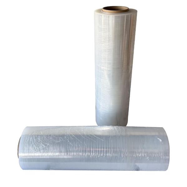 80-Gauge 18 in. x 1500 ft. Stretch Wrap Roll (2-Roll)