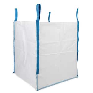 200 Gal. Heavy-Duty Builder's Bulk Bag White Outdoor Polypropylene Construction Trash Bag