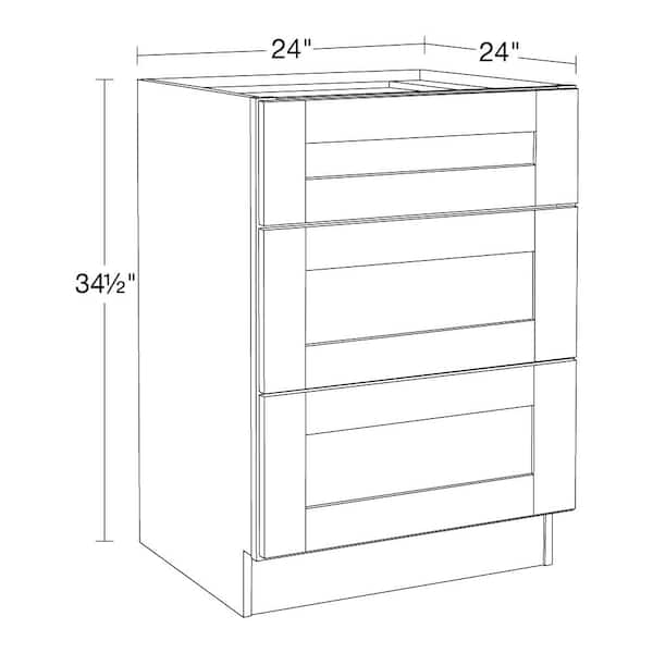 Kitchen drawer liners for Cabinet 28 inch, Depth: 19-5/16 inch - White -  Furnica