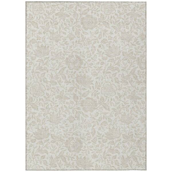Chantille Machine Washable Indoor/Outdoor Abstract ACN2572 Ivory 3 ft. x 4 ft. Area Rug
