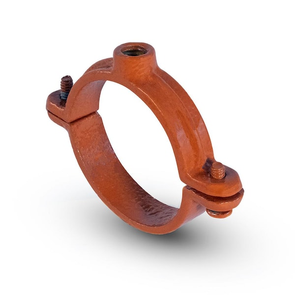 The Plumber's Choice 1 in. 2-Piece Split Ring Pipe Hanger in Copper Epoxy Coated Iron (1 Pack)