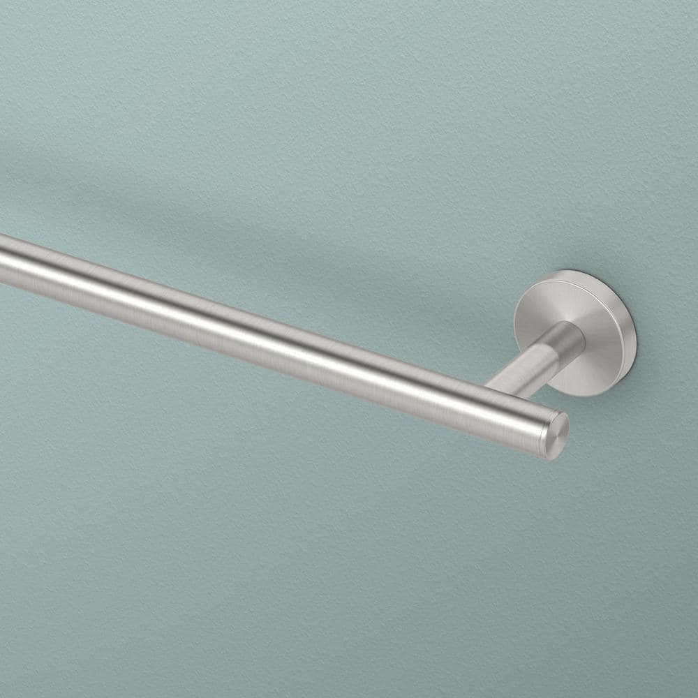Brushed Nickel 24-inch Wall Mounted Towel Bar