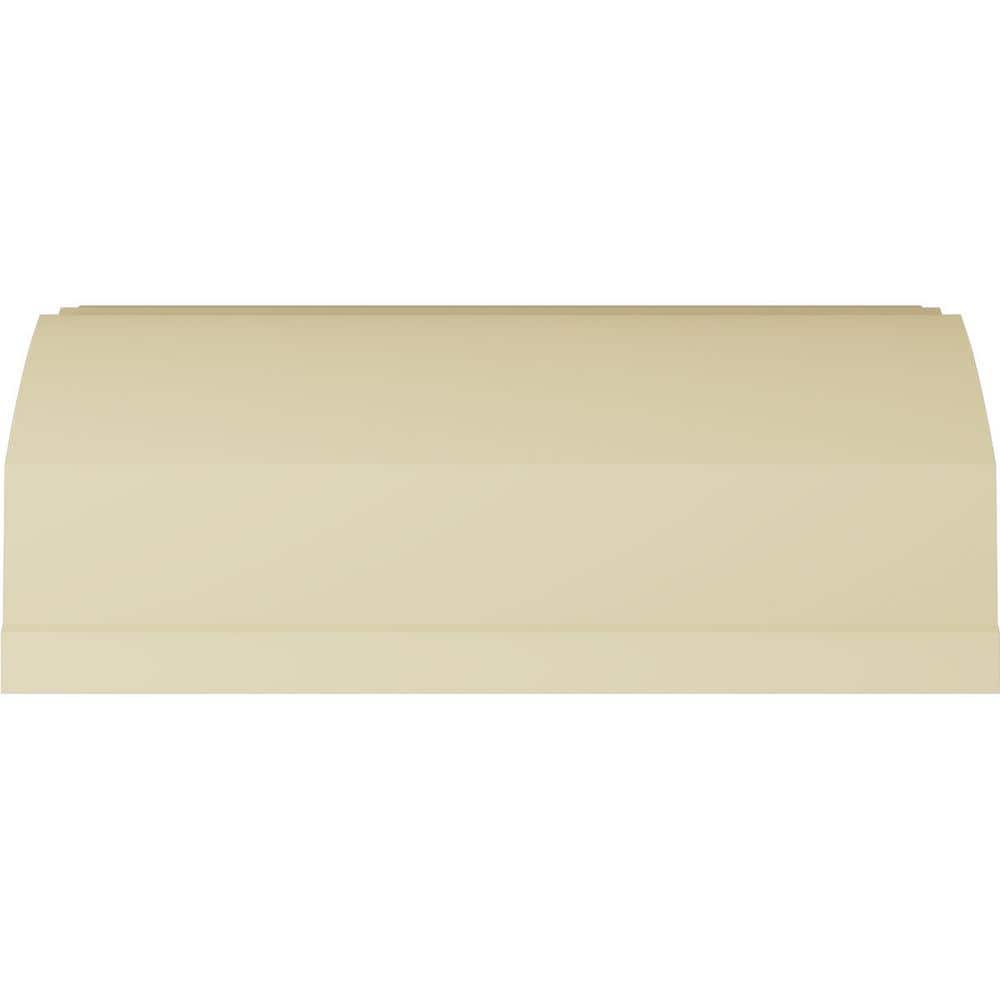 Primed White Geometric Polyurethane Crown Moulding Sample, 12" Length