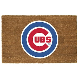 Chicago Cubs 29.5 in. x 19.5 in. Coir Fiber Colored Logo Door Mat
