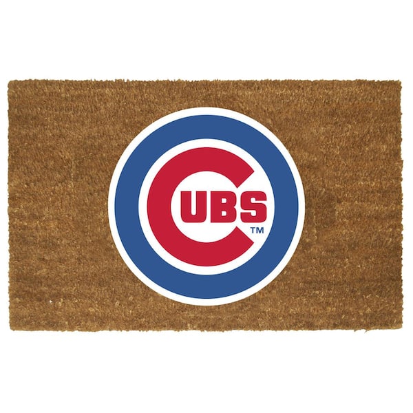 The Memory Company Chicago Cubs 29.5 in. x 19.5 in. Coir Fiber Colored Logo Door Mat