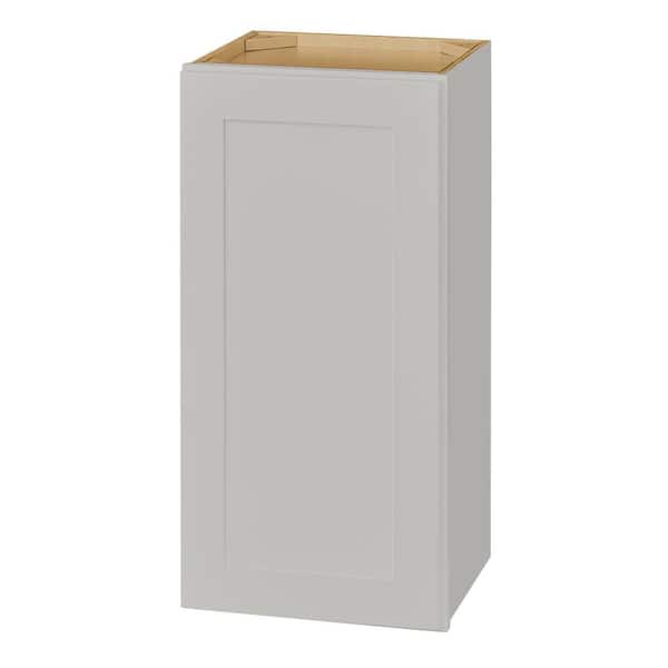 Avondale 15 in. W x 12 in. D x 30 in. H Ready to Assemble Plywood Shaker Wall Kitchen Cabinet in Dove Gray