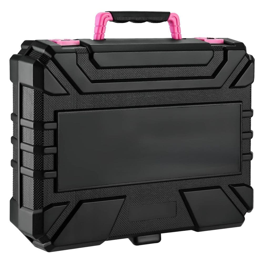 126-Piece Home Tool Set with 8-Volt Pink Cordless Drill,Pink Cordless Drill with LED,Multi-functional Tool Kit w/ Drill price history on PriceWatchPro