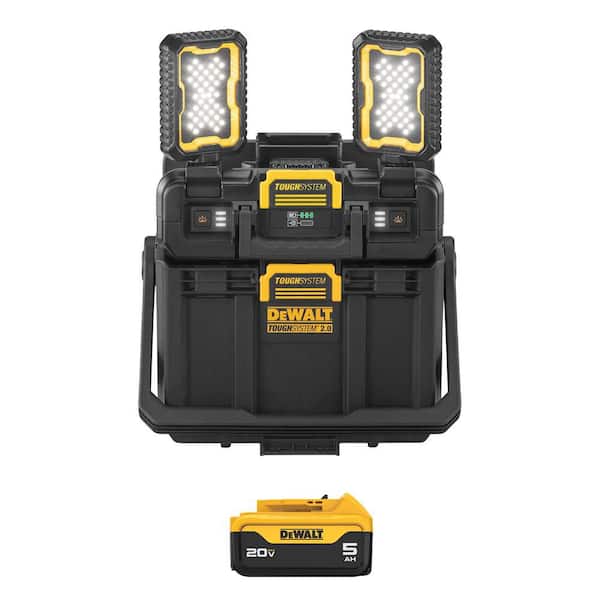 Toughsystem 2.0 20V Light-Box Tool Organizer with 20V MAX Premium Lithium-Ion 5. 0Ah Battery Pack