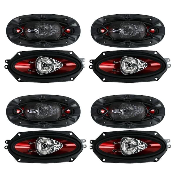 Boss Audio Systems Audio 4 in. x 10 in. 3-Way 400-Watt Full-Range Chaos Exxtreme Car Audio Speakers (4-Pair)