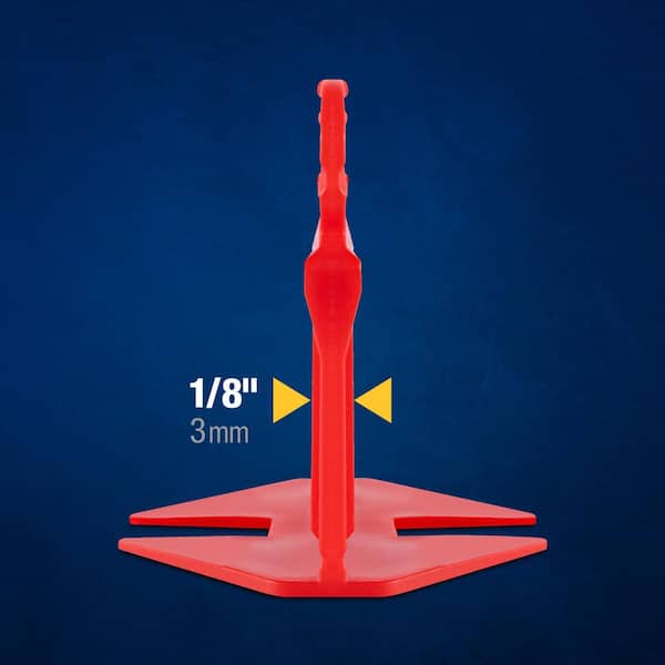 QEP LASH XL Red 1/8 in. W Plastic Clip Tile Leveling System 300