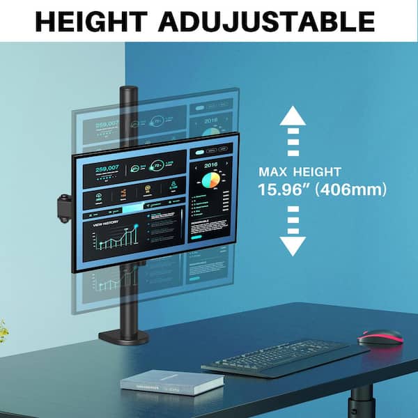 USX MOUNT Dual Monitor Arm Desk Mount Fits for Most 13 in. - 27 in. LED  Flat/Curved Monitors HAS402 - The Home Depot