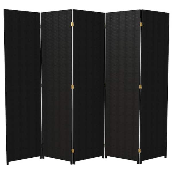 Costway 4-Panel Folding Room Divider 6 ft. Rolling Privacy