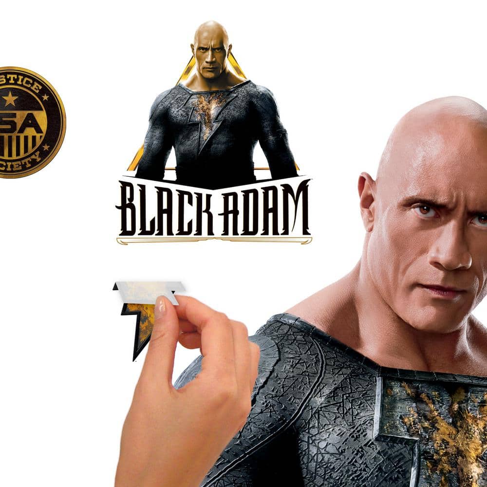 Black Adam Giant Peel and Stick Wall Decals