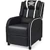 HONEY JOY Blue PU Leather Gaming Recliner Chair Single Massage