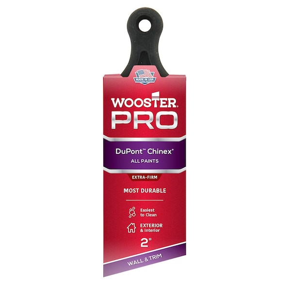 Wooster 2 in. Pro Chinex Short Handle Angle Sash