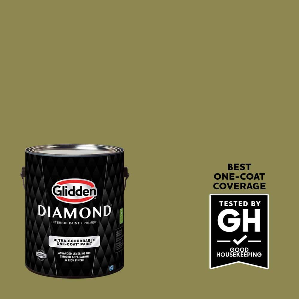 1 gal. PPG1114-6 Bronze Green Flat Interior Paint with Primer price history on PriceWatchPro