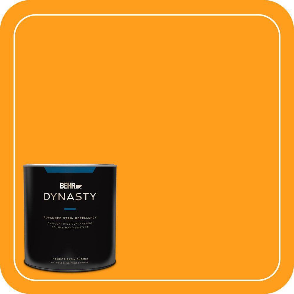 1 qt. #300B-7 Goldfish Satin Enamel Interior Stain-Blocking Paint and Primer price history on PriceWatchPro