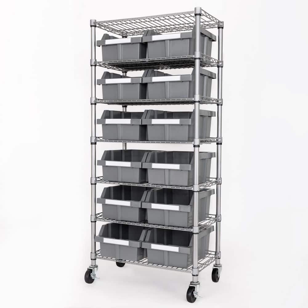Seville Classics Commercial 7-Tier 21-Bin Extra-Large NSF