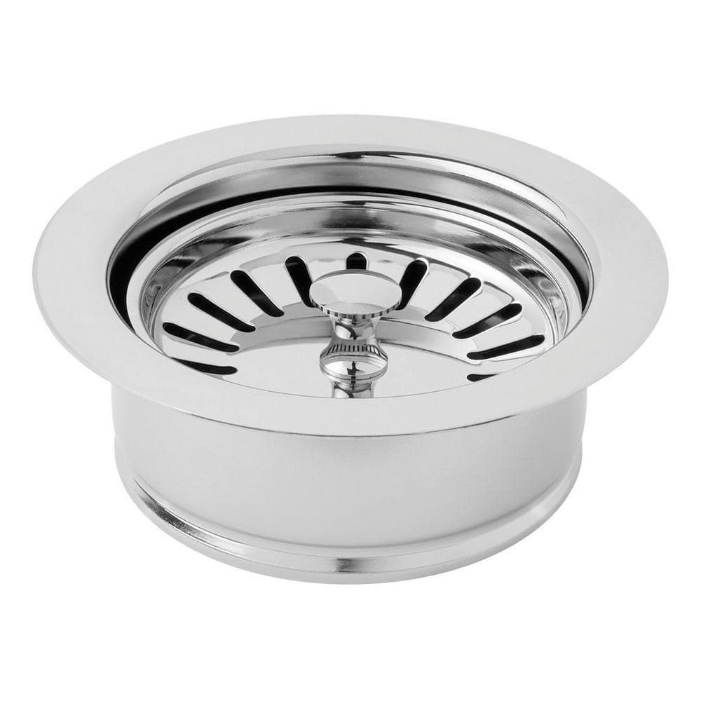 Universal Chrome Solid Brass Kitchen Disposal Flange Set
