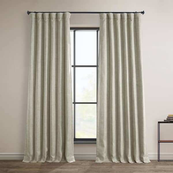 Exclusive Fabrics & Furnishings Oatmeal Solid Rod Pocket Room