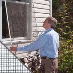 36 in. x 84 in. Charcoal Aluminum Screen Roll for Windows and Door