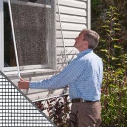 36 in. x 84 in. Charcoal Aluminum Screen Roll for Windows and Door