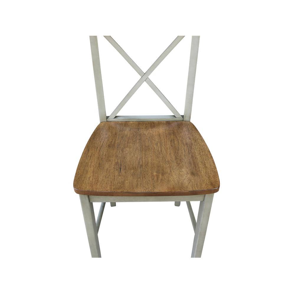 Hickory & Stone 36"-48" Extendable Oval Dining Set with 4 Chairs