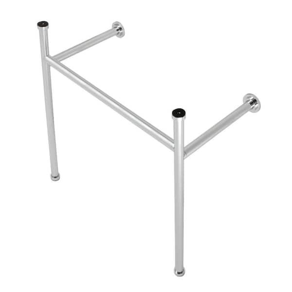 Hartford Stainless Steel Console Sink Leg in Polished Chrome