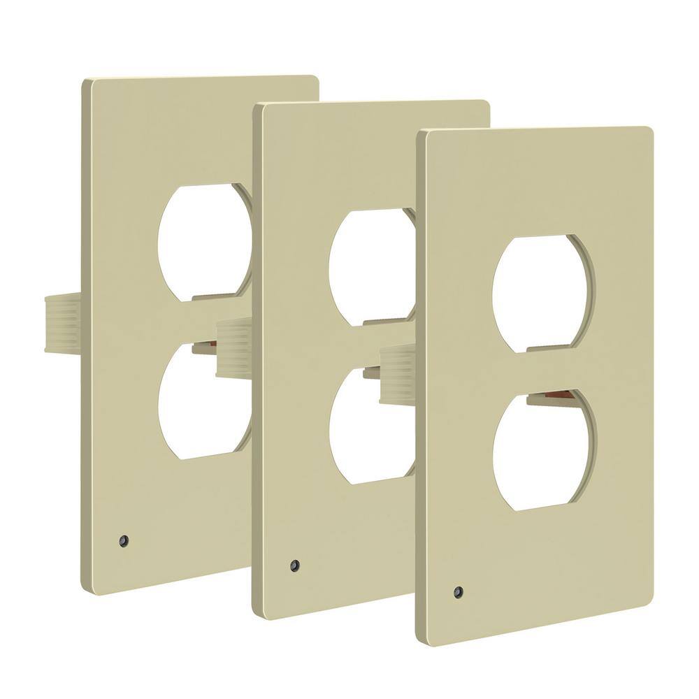 Reviews for TOPGREENER 1Gang Ivory Duplex Outlet Plastic Screwless