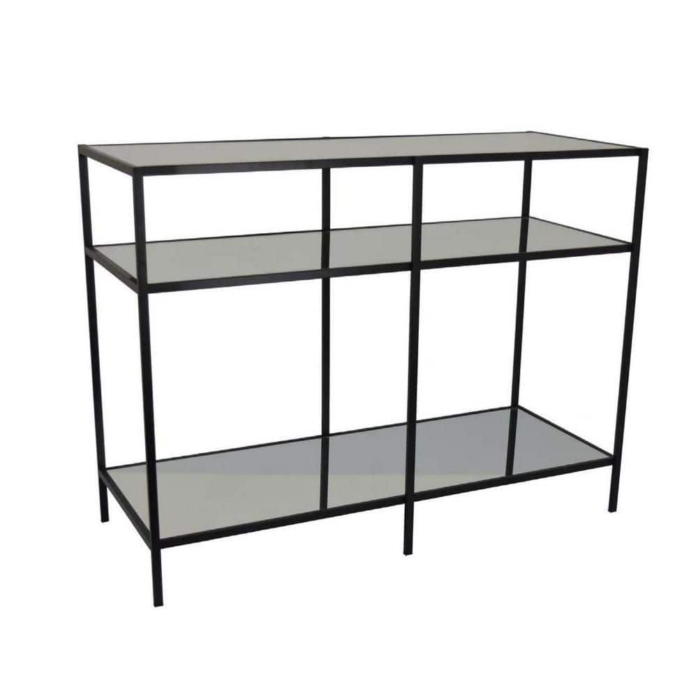 Gwen Black Metal with 3 Mirrored Shelves Plant Stand (15 in. x W 29.75 in. H) price history on PriceWatchPro