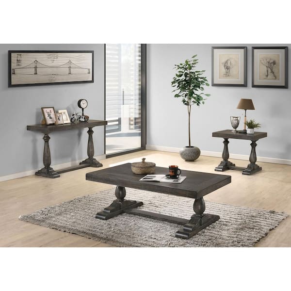 Best Master Furniture Amy 50 in. Dove Gray Rectangle Solid Wood Console Table