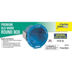 3.5 in. 14 cu. in. Hard Shell PVC Round Electrical Box