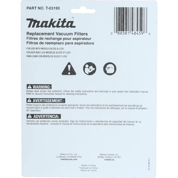 Makita 443060-3 10ea Cloth Vacuum Filter For DCL 180Z DCL180ZW Home Clean_RC 